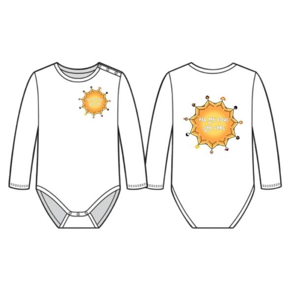 Long-sleeve baby romper (Logo)
