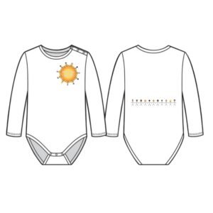 Long-sleeve baby romper (Logo&Kids)