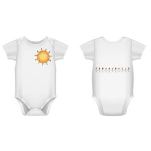 Short-sleeve baby romper (Logo&Kids)