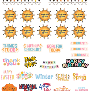 5x7 Stickers Page
